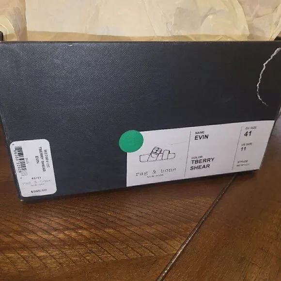 $395 MSRP rag & bone stacked platform sandals size 11 EU 41 red - Picture 5 of 6